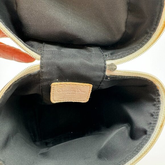 Christian Dior-Authentic- Vanity Trotter Canvas Cosmetic Pouch Black - Picture 10 of 13